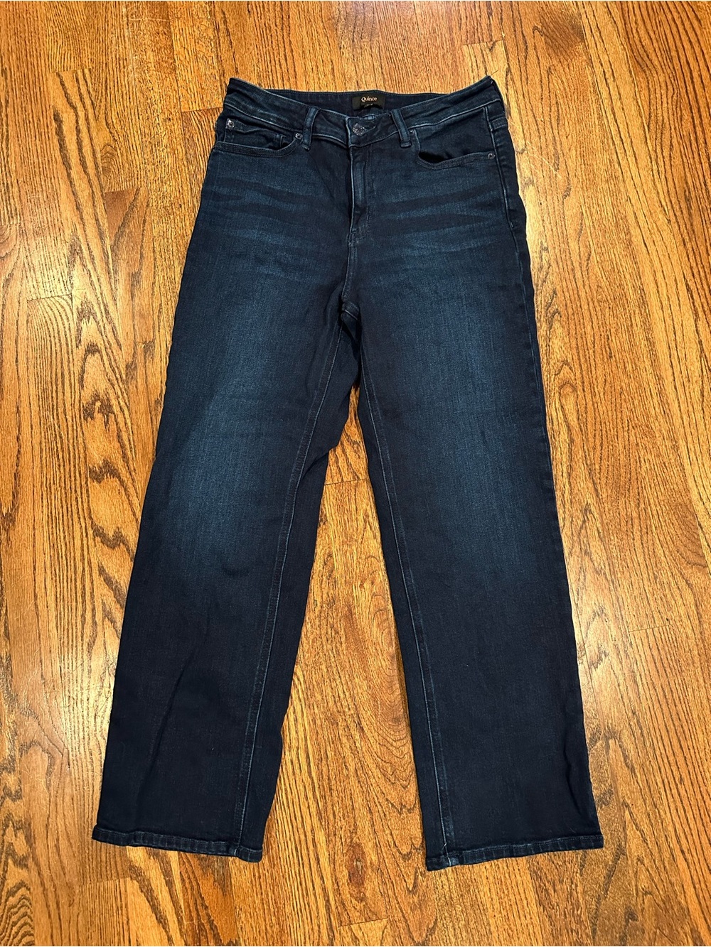 Quince Dark Straight Leg Jeans- Size 30